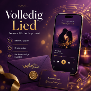 Persoonlijk lied op maat - Professioneel uniek cadeau voor verjaardag, bruiloft of jubileum